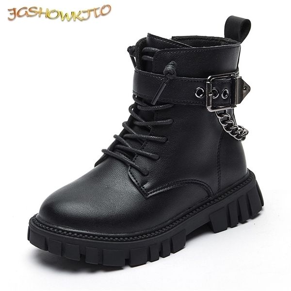 boots children softsoled girls autumn and winter warm british style boys leather student metal chain 220909, Black;grey
boots children softsoled girls autumn and winter warm british style boys leather student metal chain 220909, Black;grey