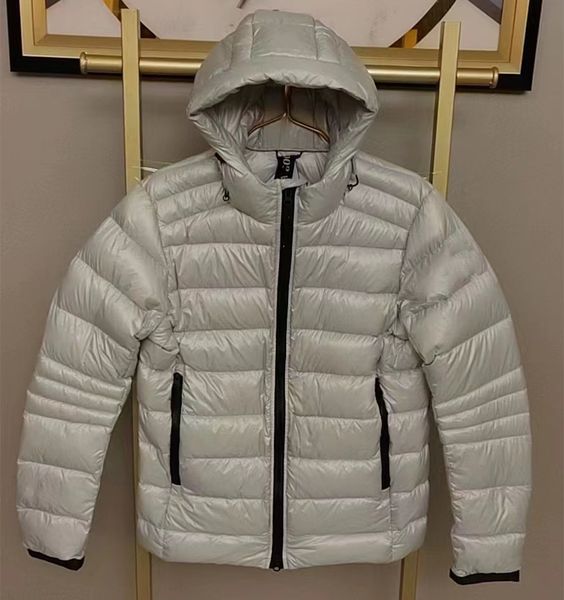 men hoody down jacket designer recycled nylon padded coat zippered pocket size s-2xl, Black 
men hoody down jacket designer recycled nylon padded coat zippered pocket size s-2xl, Black