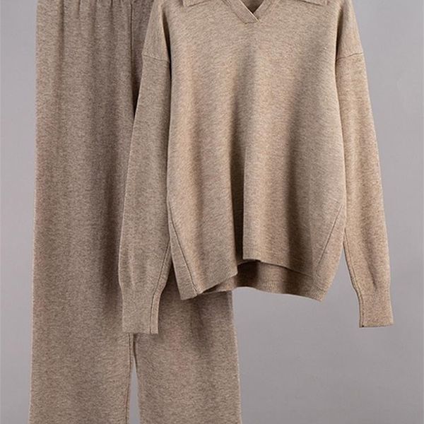 womens two piece pants autumn knit sweater trouser suits women casual long sleeve sweaters wide leg pant female suit solid two piece set wom, White
womens two piece pants autumn knit sweater trouser suits women casual long sleeve sweaters wide leg pant female suit solid two piece set wom, White