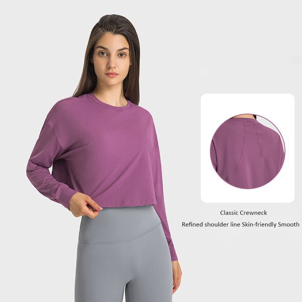 l_124 cropped long sleeve shirts yoga quick-drying sweatshirts sports tee breathable workout shirt
l_124 cropped long sleeve shirts yoga quick-drying sweatshirts sports tee breathable workout shirt