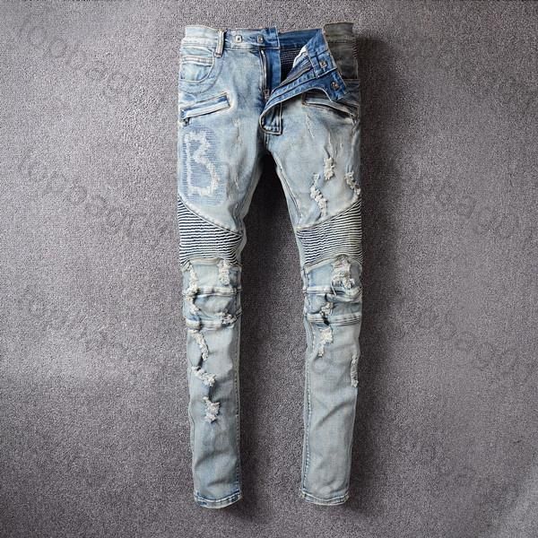 2023 mens jeans distressed motorcycle biker jean rock skinny balmains slim ripped hole letter brand hip hop denim pants 21ss vui, Blue
2023 mens jeans distressed motorcycle biker jean rock skinny balmains slim ripped hole letter brand hip hop denim pants 21ss vui, Blue