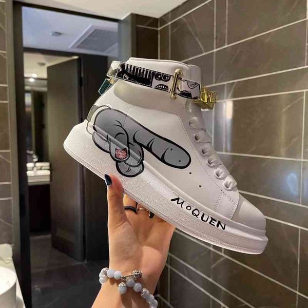 boots mckunda rainbow white shoes women's autumn leather thick bottom high graffiti mckunda couple muffin board, Black
boots mckunda rainbow white shoes women's autumn leather thick bottom high graffiti mckunda couple muffin board, Black