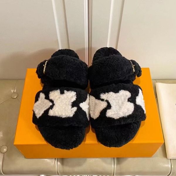 new womens slippers op34 ladies wool slides designer slipper winter fur fluffy furry warm letters sandals comfortable fuzzy sheet girl flip, Black
new womens slippers op34 ladies wool slides designer slipper winter fur fluffy furry warm letters sandals comfortable fuzzy sheet girl flip, Black
