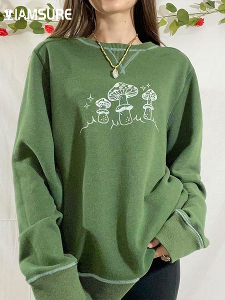 women s hoodies sweatshirts iamsure casual basic mushroom printed pullovers streetwear loose o neck long sleeve sweatshirt women autumn wint, Black
women s hoodies sweatshirts iamsure casual basic mushroom printed pullovers streetwear loose o neck long sleeve sweatshirt women autumn wint, Black