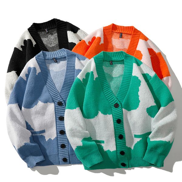 men s sweaters cardigan men hip hop oversized knitting fashion jumper streetwear loose casual v neck coat couples 220912, White;black
men s sweaters cardigan men hip hop oversized knitting fashion jumper streetwear loose casual v neck coat couples 220912, White;black