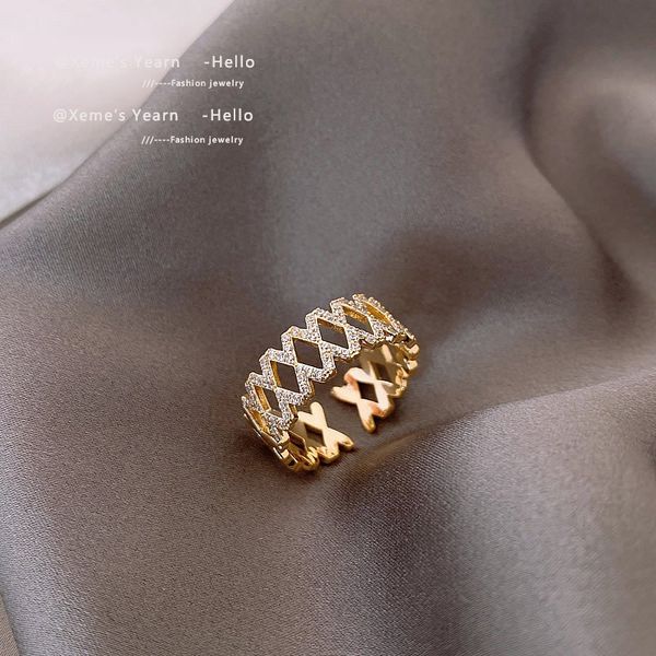 2021 new classic double-layer zircon open rings korean fashion jewelry party girls luxury accessories rings for womans gift, Silver
2021 new classic double-layer zircon open rings korean fashion jewelry party girls luxury accessories rings for womans gift, Silver