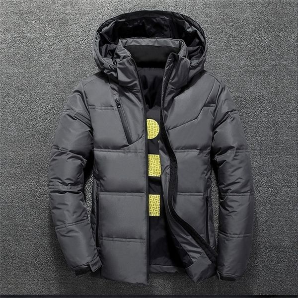 men's down parkas white duck jacket men winter warm solid color hooded coats thick parka mens jackets outdoor coat 220912, Black
men's down parkas white duck jacket men winter warm solid color hooded coats thick parka mens jackets outdoor coat 220912, Black