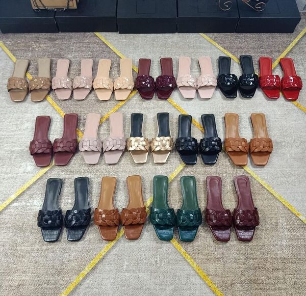 leather weave flat bottom slippers designer alligator pattern women's sandal fashion summer vacation leisure scuffs slipper women versa, Black
leather weave flat bottom slippers designer alligator pattern women's sandal fashion summer vacation leisure scuffs slipper women versa, Black