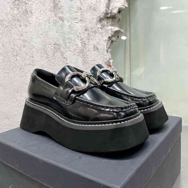 dress shoes lefu shoes women's autumn square head thick soled muffin single leather heightening british style small, Black
dress shoes lefu shoes women's autumn square head thick soled muffin single leather heightening british style small, Black