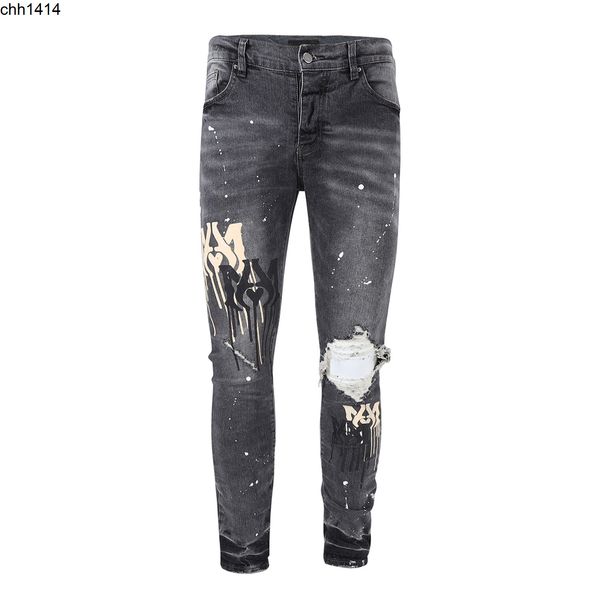 new light blue style washed old patchwork embroidery hole jeans men's and women's high street
new light blue style washed old patchwork embroidery hole jeans men's and women's high street