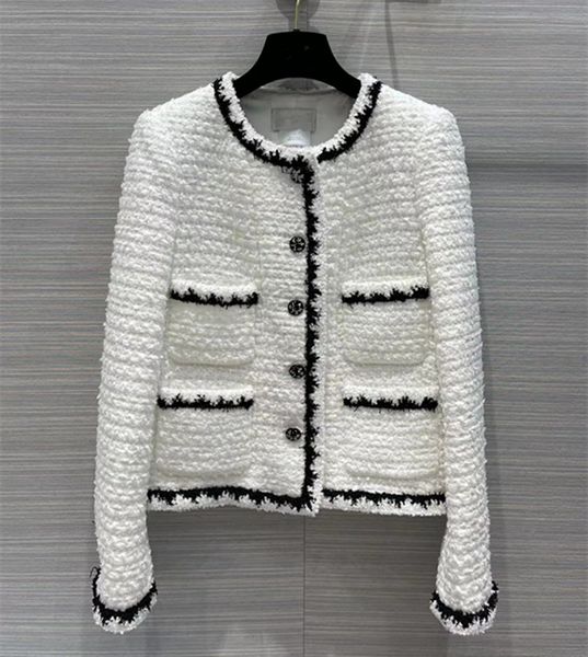 women's wool & blends new european and american women's wear for winter 2022 long sleeve single breasted white fashionable tweed j, Black
women's wool & blends new european and american women's wear for winter 2022 long sleeve single breasted white fashionable tweed j, Black