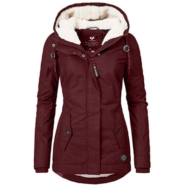 womens jackets winter women warm parkas hooded thick plush coats female midlong cotton jacket coat outwear 220912, Black;brown
womens jackets winter women warm parkas hooded thick plush coats female midlong cotton jacket coat outwear 220912, Black;brown