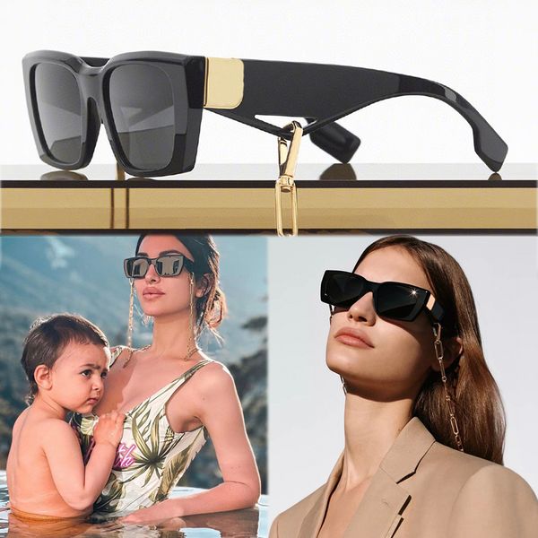 motif rectangular frame sunglasses with chain gold-plated motif luxury designer woman man eyeglasses 4336 temples ngraved lettering at chain, White;black
motif rectangular frame sunglasses with chain gold-plated motif luxury designer woman man eyeglasses 4336 temples ngraved lettering at chain, White;black