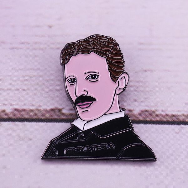 other fashion accessories nikola tesla enamel pin an important promoter of power commercialization brooch, Silver
other fashion accessories nikola tesla enamel pin an important promoter of power commercialization brooch, Silver