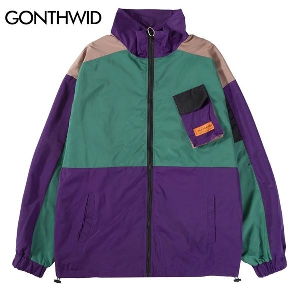 men's jackets gonthwid hip hop vintage track jacket streetwear color block patchwork windbreaker zip up coats mens autumn waterproof co, Black;brown
men's jackets gonthwid hip hop vintage track jacket streetwear color block patchwork windbreaker zip up coats mens autumn waterproof co, Black;brown