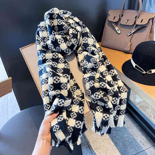classic style scarf female imitation cashmere korean version versatile student scarf spring and autumn new warm thickened shawl, Blue;gray
classic style scarf female imitation cashmere korean version versatile student scarf spring and autumn new warm thickened shawl, Blue;gray