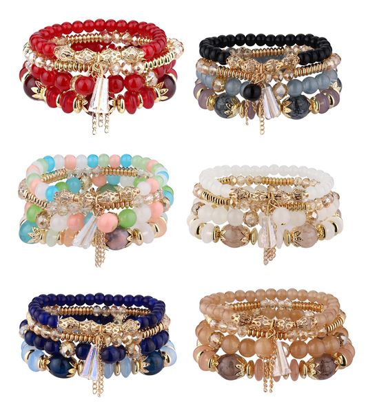 beaded strands l bohemian stackable bead bracelets for women 6 sets stretch mticolor boho jewelry mtilayer bracelet drop de ffshop2001 am7es, Black
beaded strands l bohemian stackable bead bracelets for women 6 sets stretch mticolor boho jewelry mtilayer bracelet drop de ffshop2001 am7es, Black