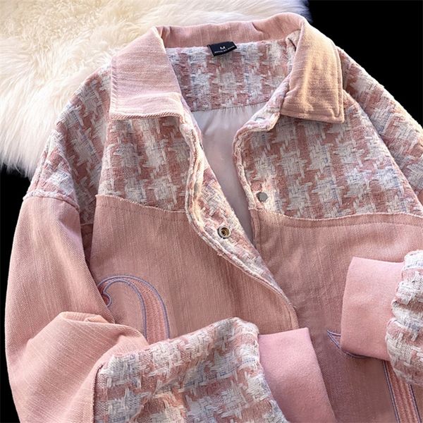 womens jackets womens pink jacket harajuku hiphop oversized high street couple clothes baseball uniform singlebreasted splicing cardigan coa, Black;brown
womens jackets womens pink jacket harajuku hiphop oversized high street couple clothes baseball uniform singlebreasted splicing cardigan coa, Black;brown