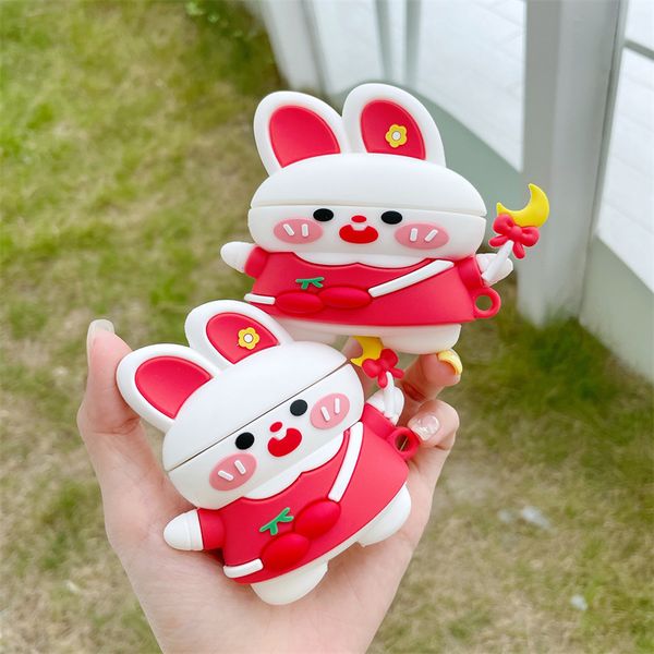 cute silicone rabbit magic stick protector cases for apple airpods 1 2 wireless charging box soft headphone protective cover for airpod pro cute silicone rabbit magic stick protector cases for apple airpods 1 2 wireless charging box soft headphone protective cover for airpod pro