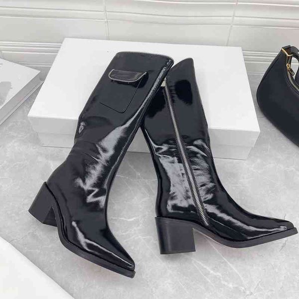 boots knee length boots women's side zip rider thick heel net red thin pointed western cowboy, Black
boots knee length boots women's side zip rider thick heel net red thin pointed western cowboy, Black