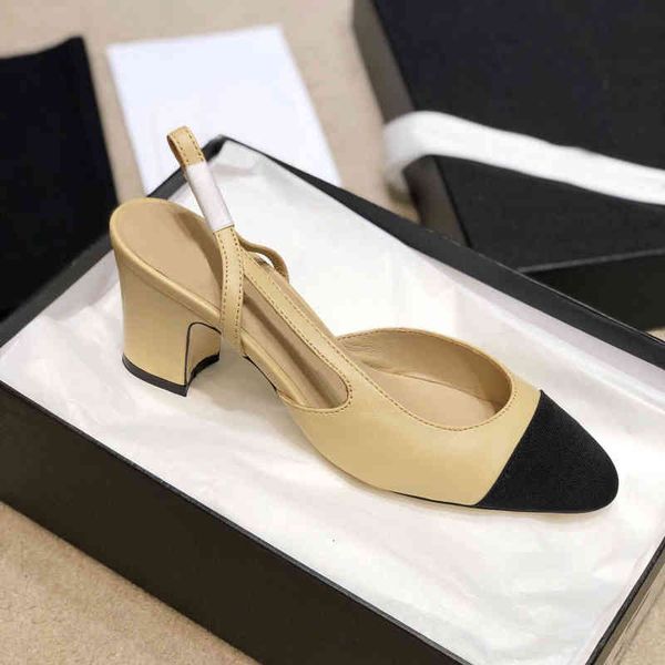 sandals summer women's shoes sheepskin apricot back empty fashion baotou small fragrance color matching thick heel pointed sandals, Black
sandals summer women's shoes sheepskin apricot back empty fashion baotou small fragrance color matching thick heel pointed sandals, Black