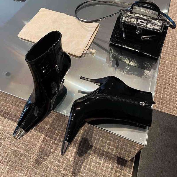 boots super ins fashion street short boots autumn patent leather thin heel british style high european women's, Black
boots super ins fashion street short boots autumn patent leather thin heel british style high european women's, Black