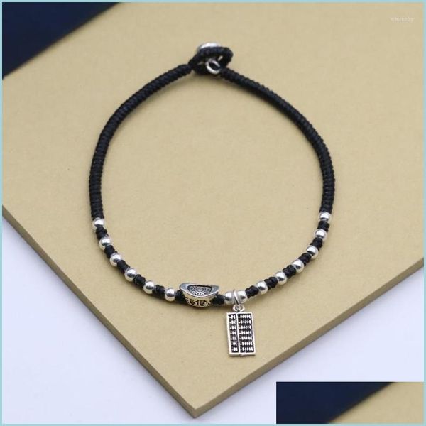 anklets anklets hand-woven black rope 925 sterling sier beads for women vintage small abacus pendant ankle bracelet foot jewelry jl00 dhexr, Red;blue
anklets anklets hand-woven black rope 925 sterling sier beads for women vintage small abacus pendant ankle bracelet foot jewelry jl00 dhexr, Red;blue