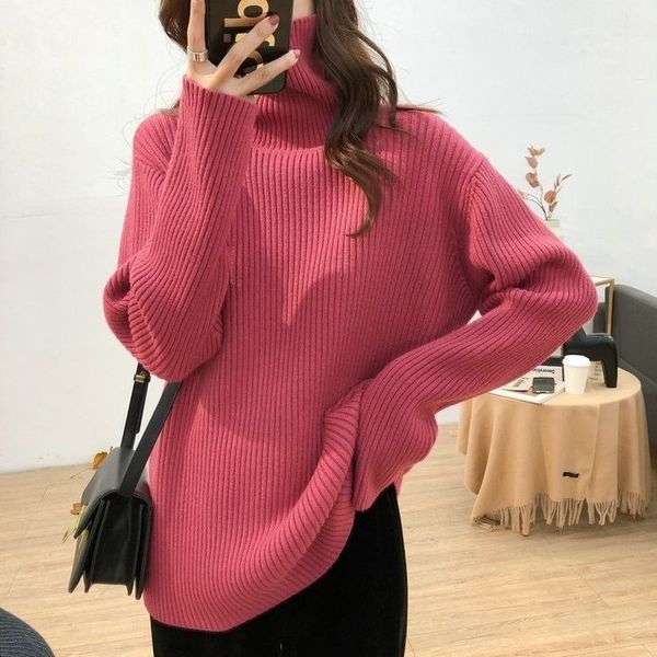 women's knits tees autumn winter thin sweater turtleneck knitted tight jumper korean green black white brown female clothing 220912
women's knits tees autumn winter thin sweater turtleneck knitted tight jumper korean green black white brown female clothing 220912