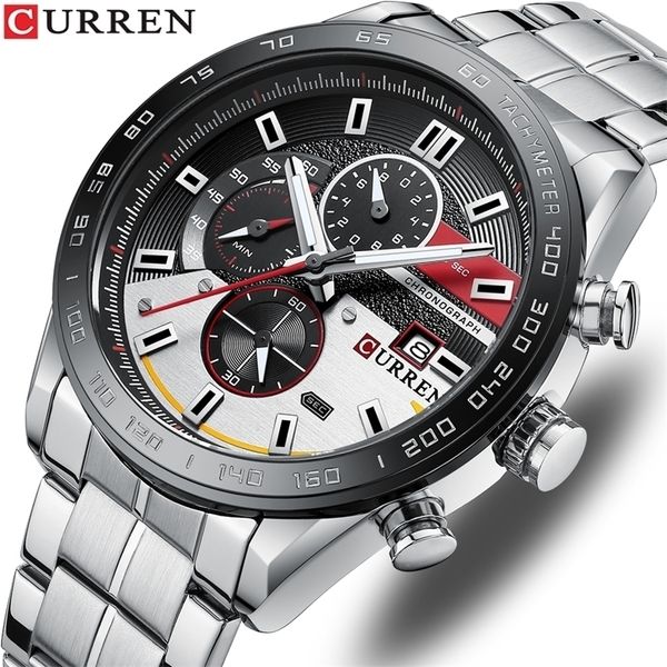 wristwatches curren watch for men fashion men watches quartz wristwatches stainless steel band clock male chronograph watches 220912, Slivery;brown
wristwatches curren watch for men fashion men watches quartz wristwatches stainless steel band clock male chronograph watches 220912, Slivery;brown