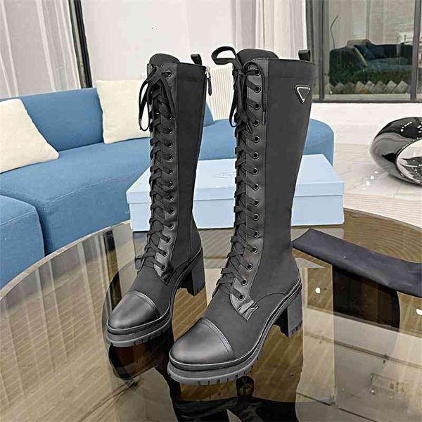 style boots british knee length boots thick soles thin leather long for knights lace up high women ih1e, Black
style boots british knee length boots thick soles thin leather long for knights lace up high women ih1e, Black