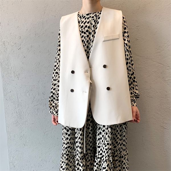 women's vests large size m-3xl korean version suit vest women's short spring loose v-neck fashion vest jacket women 220912, Black;white
women's vests large size m-3xl korean version suit vest women's short spring loose v-neck fashion vest jacket women 220912, Black;white