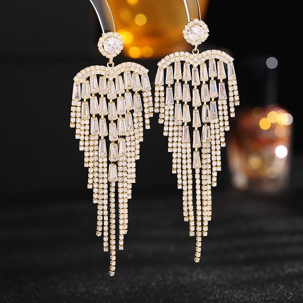 fashion accessories earrings designer jewelry wedding dress bridesmaid party jewelry diamond zircon tassels heart long women's gift, White
fashion accessories earrings designer jewelry wedding dress bridesmaid party jewelry diamond zircon tassels heart long women's gift, White