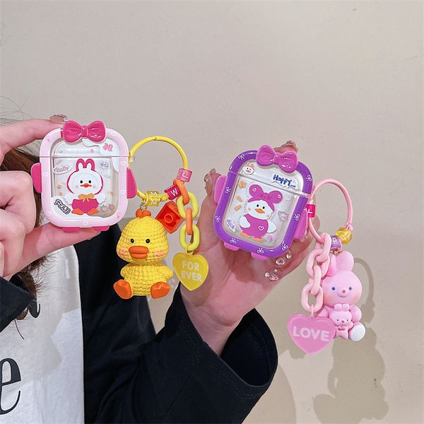 cute cartoon scarf duck cases for airpods 3 case airpods pro 2 1 soft silicone wireless bluetooth earphone protective cover with pendant 
cute cartoon scarf duck cases for airpods 3 case airpods pro 2 1 soft silicone wireless bluetooth earphone protective cover with pendant