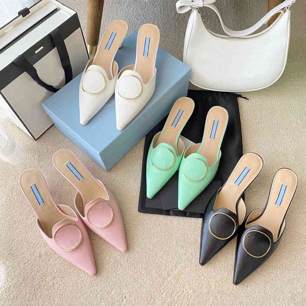 slippers summer high-heeled shoes french ladies cat heel pointed back empty sandals commuting baotou semi slippers, Black
slippers summer high-heeled shoes french ladies cat heel pointed back empty sandals commuting baotou semi slippers, Black