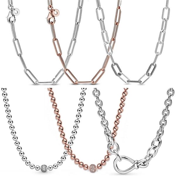 pendant necklaces original s925 chunky infinity knot bead pave me link snake chain sliding necklace for bead charm diy jewelry 220909, Silver
pendant necklaces original s925 chunky infinity knot bead pave me link snake chain sliding necklace for bead charm diy jewelry 220909, Silver