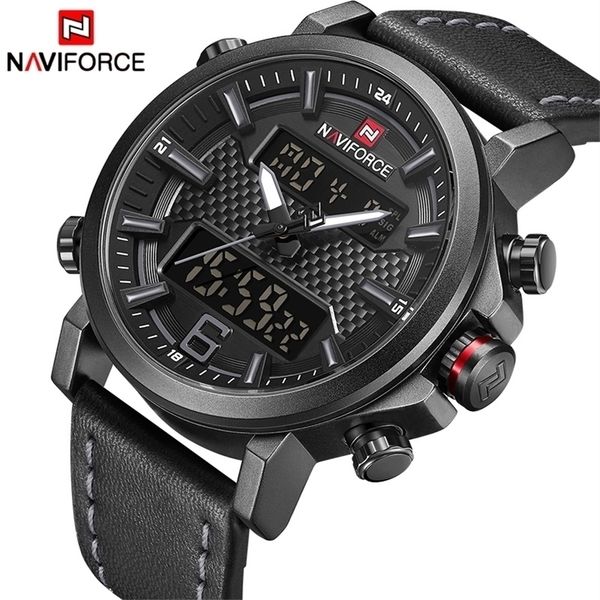 wristwatches naviforce mens fashion sport watch men leather waterproof quartz watches male date led analog clock relogio masculino 220912, Slivery;brown
wristwatches naviforce mens fashion sport watch men leather waterproof quartz watches male date led analog clock relogio masculino 220912, Slivery;brown