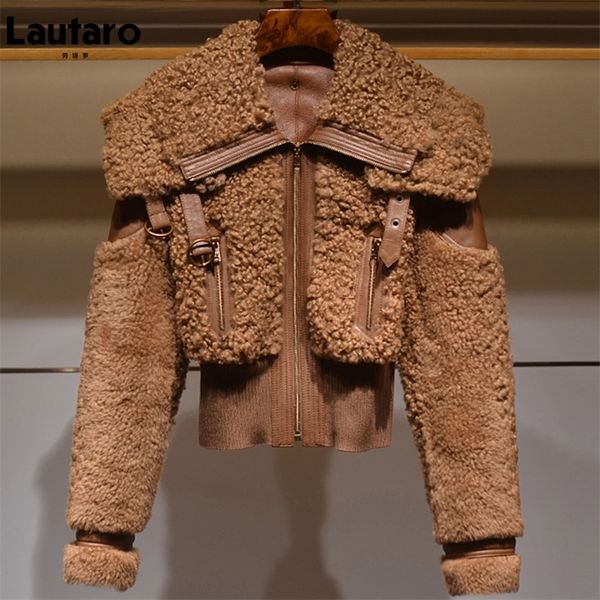 women's fur faux lautaro winter warm thick patchwork coat women long sleeve zipper turndown collar stylish fluffy jacket fashion 220912, Black
women's fur faux lautaro winter warm thick patchwork coat women long sleeve zipper turndown collar stylish fluffy jacket fashion 220912, Black