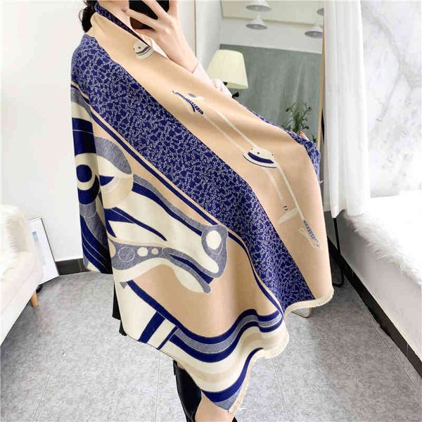 classic style warm women's 2022 autumn and new horsehead jacquard imitation cashmere scarf street long air conditioning shawl, Blue;gray
classic style warm women's 2022 autumn and new horsehead jacquard imitation cashmere scarf street long air conditioning shawl, Blue;gray