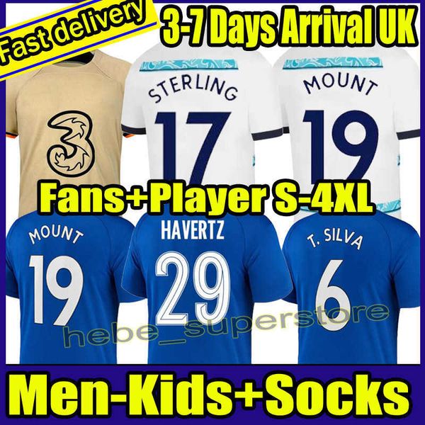 s-4xl 22 23 sterling soccer jerseys havertz chilwell ziyech 2022 2023 pulisic football shirt kante mount abraham men kids sets kits with, Black;yellow
s-4xl 22 23 sterling soccer jerseys havertz chilwell ziyech 2022 2023 pulisic football shirt kante mount abraham men kids sets kits with, Black;yellow