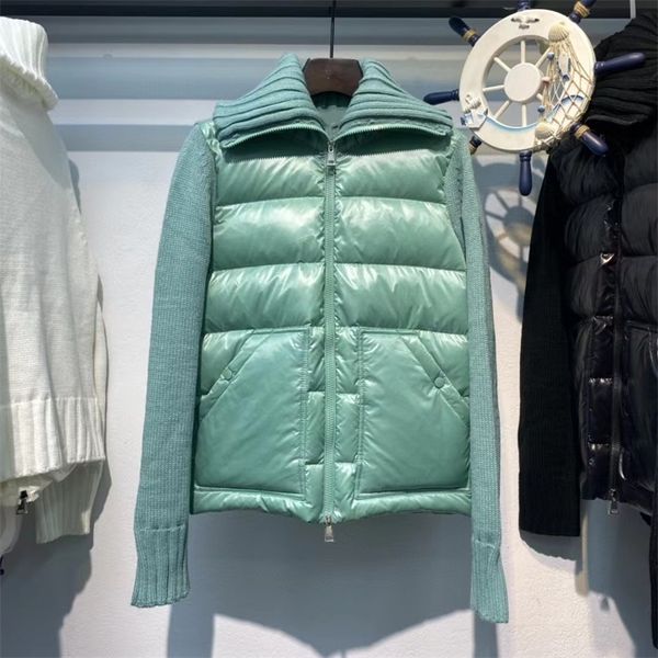 womens down parkas womens jacket knitted panelling down coat warm autumn souterwear 4colors female clothing 220912, Black
womens down parkas womens jacket knitted panelling down coat warm autumn souterwear 4colors female clothing 220912, Black