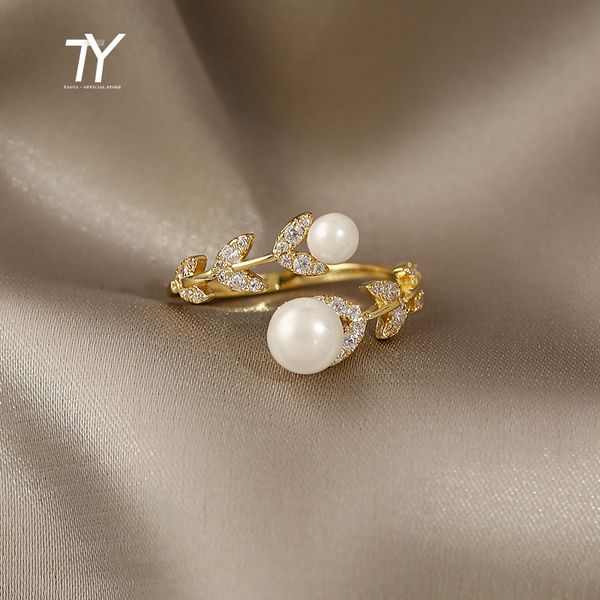 luxury creative zircon leaf pearl gold color open rings for woman 2022 korean fashion jewelry new goth party girls unusual rings, Silver
luxury creative zircon leaf pearl gold color open rings for woman 2022 korean fashion jewelry new goth party girls unusual rings, Silver