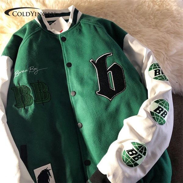 womens jackets coldyingan letter embroidered womens jacket youth college baseball uniform couple cardigan baseball uniform 220912, Black;brown
womens jackets coldyingan letter embroidered womens jacket youth college baseball uniform couple cardigan baseball uniform 220912, Black;brown