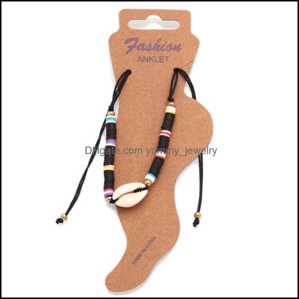 anklets anklets boho polymer clay heishi beads cowrie seashell string knot adjustable anklet women girl 2022 fashion mticolor surf dr dhfmt, Red;blue
anklets anklets boho polymer clay heishi beads cowrie seashell string knot adjustable anklet women girl 2022 fashion mticolor surf dr dhfmt, Red;blue
