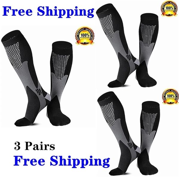 sports socks 3 pairs lot pack compression fit varicose veins football soccer stockings 30 mmhg men women for running cycling sock 220912, Black
sports socks 3 pairs lot pack compression fit varicose veins football soccer stockings 30 mmhg men women for running cycling sock 220912, Black