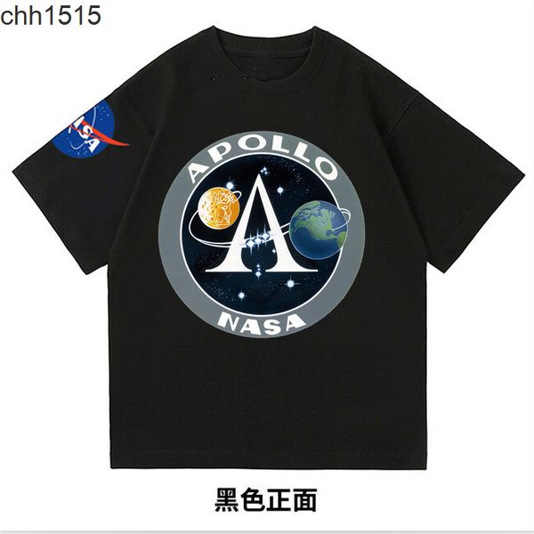 nasa short sleeve t shirt thick 220g pure sulfur cotton tide brand trend loose hip hop round neck couple top, White;black
nasa short sleeve t shirt thick 220g pure sulfur cotton tide brand trend loose hip hop round neck couple top, White;black