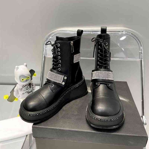 boots european short boots women's early autumn lace up muffin thick bottom black leather martin
boots european short boots women's early autumn lace up muffin thick bottom black leather martin