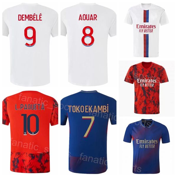 2022-23 club lyon 8 aouar soccer jersey 15 faivre 9 dembele 7 toko ekambi 11 kadewere 10 paqueta football shirt kits navy blue red white tea, Black;yellow
2022-23 club lyon 8 aouar soccer jersey 15 faivre 9 dembele 7 toko ekambi 11 kadewere 10 paqueta football shirt kits navy blue red white tea, Black;yellow
