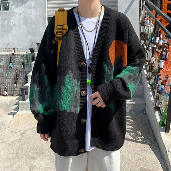 men s sweaters thin japanese cardigan sweater male ins korean version of the trend loose national street black 220912, White;black
men s sweaters thin japanese cardigan sweater male ins korean version of the trend loose national street black 220912, White;black