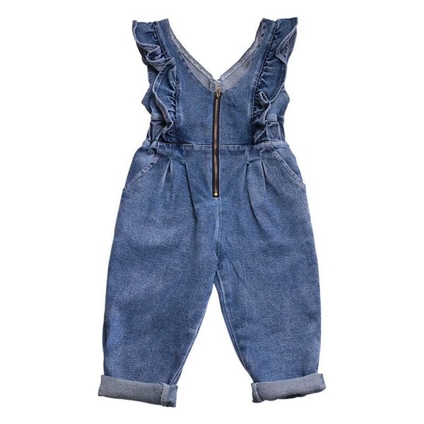 overalls 1-7y ruffles romper for girl zipper casual denim jumpsuit toddler girls clothing bodysuit children overalls jeans outfits 220909, Blue
overalls 1-7y ruffles romper for girl zipper casual denim jumpsuit toddler girls clothing bodysuit children overalls jeans outfits 220909, Blue