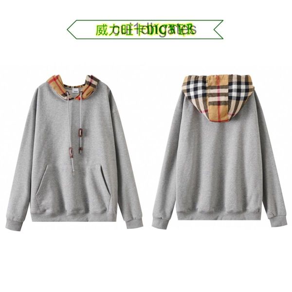 2022 designer burb hoodies online store high version 2022 autumn and winter tide br contrast stitched checkere, Black
2022 designer burb hoodies online store high version 2022 autumn and winter tide br contrast stitched checkere, Black